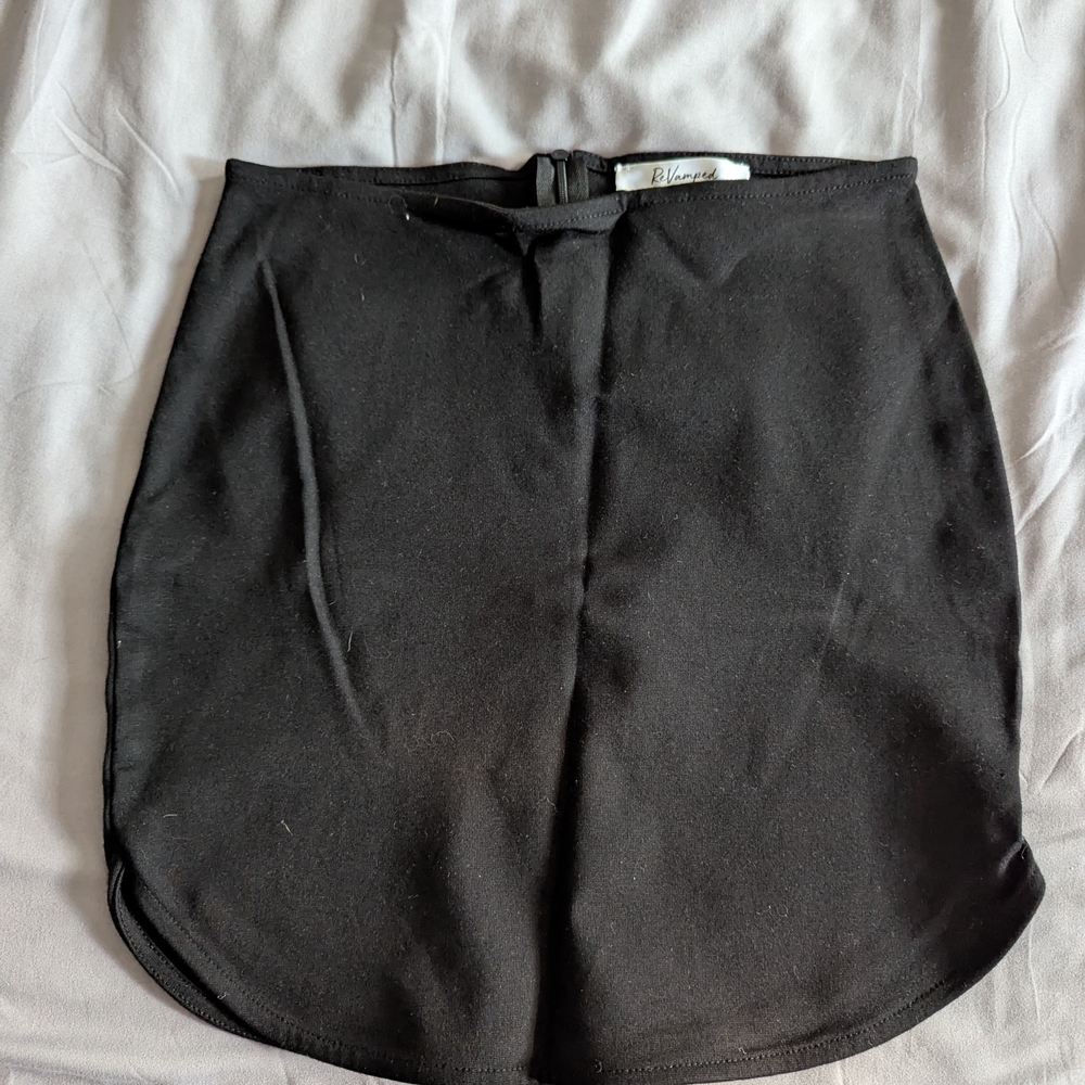 Revamped Classic Black Mini Skirt